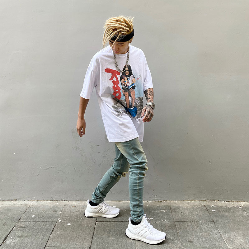 Casual print T-shirt Pi-Mart
