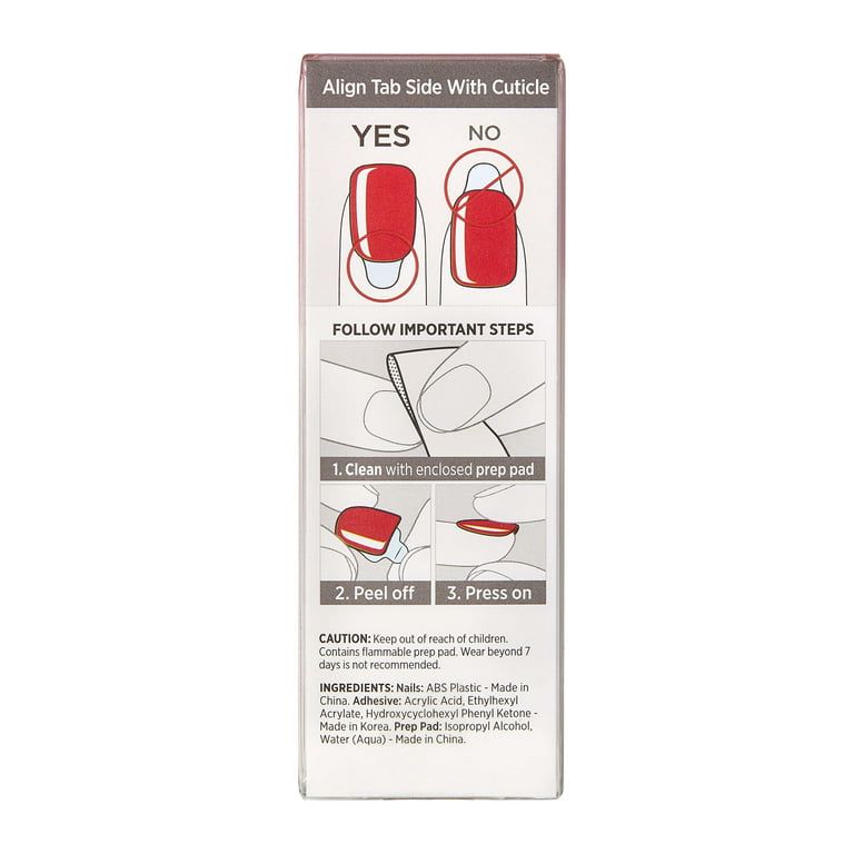 imPRESS Color Press-on Manicure, Reddy or Not, Short EasyOptionXY LLC