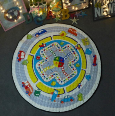 Explosion models Ins cotton car storage mat storage toy mats Round outing children climbing mat storage bag Pi-Mart
