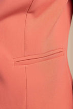Heather Prism Peach Blazer - Salmon Tone | Italian Made | Femstylo