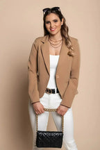 Camel Softina Blazer - Italian Tailored Fit | Femstylo