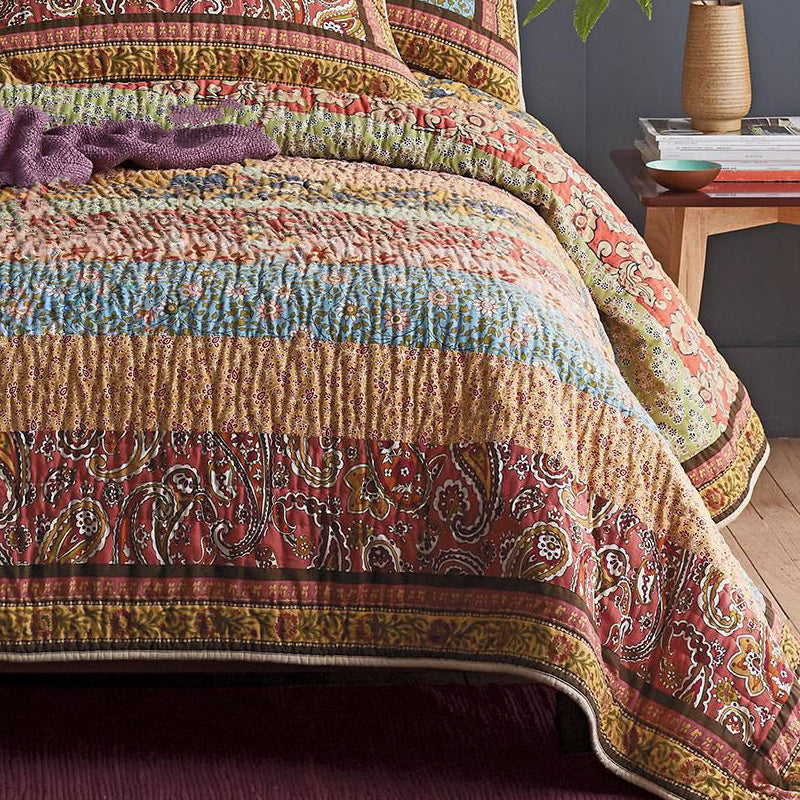 Three piece set of handmade bed cover Pi-Mart