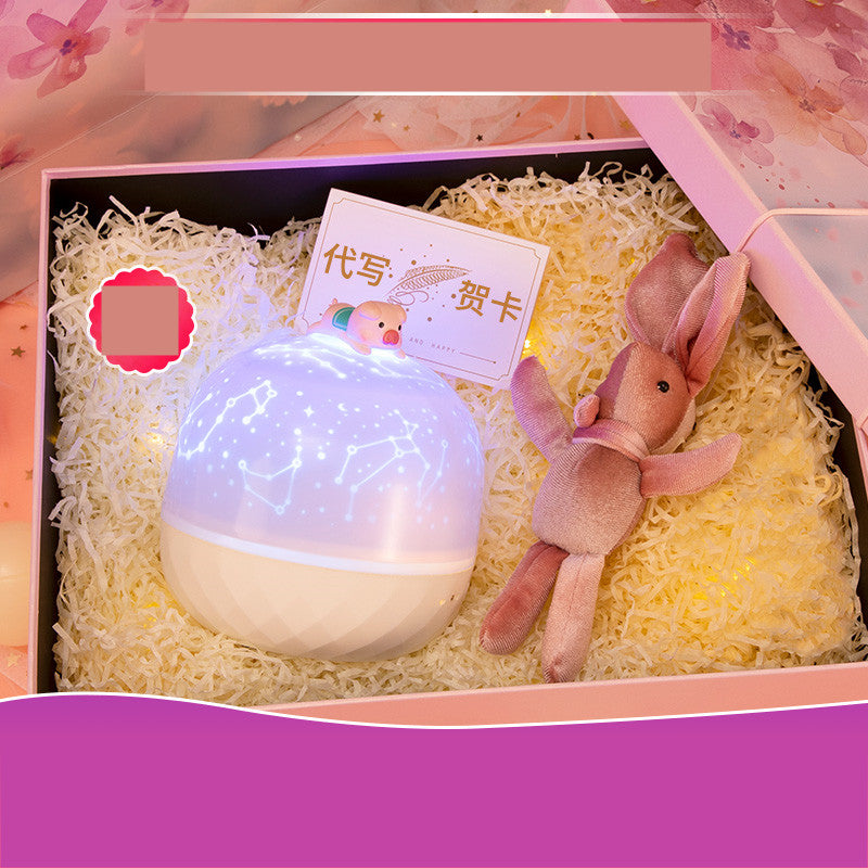 Children's Bedroom Dream Rotating Gypsophila Projection Lamp Pi-Mart