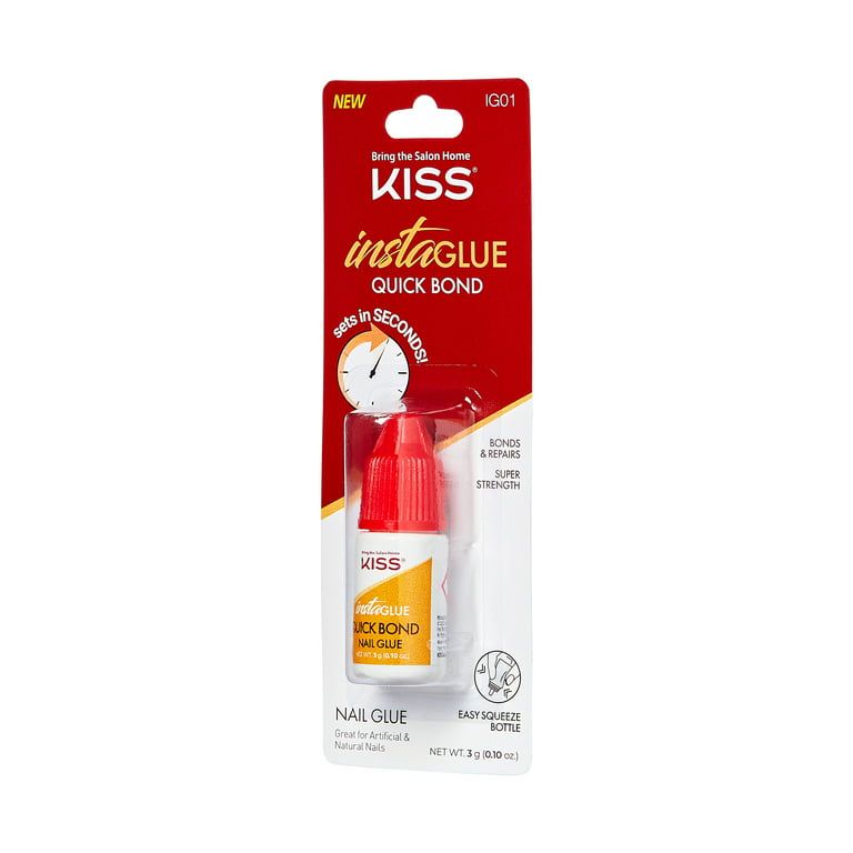 KISS Insta-Glue Quick Bond Super Strength Nail Adhesive, 0.10 Oz. EasyOptionXY LLC