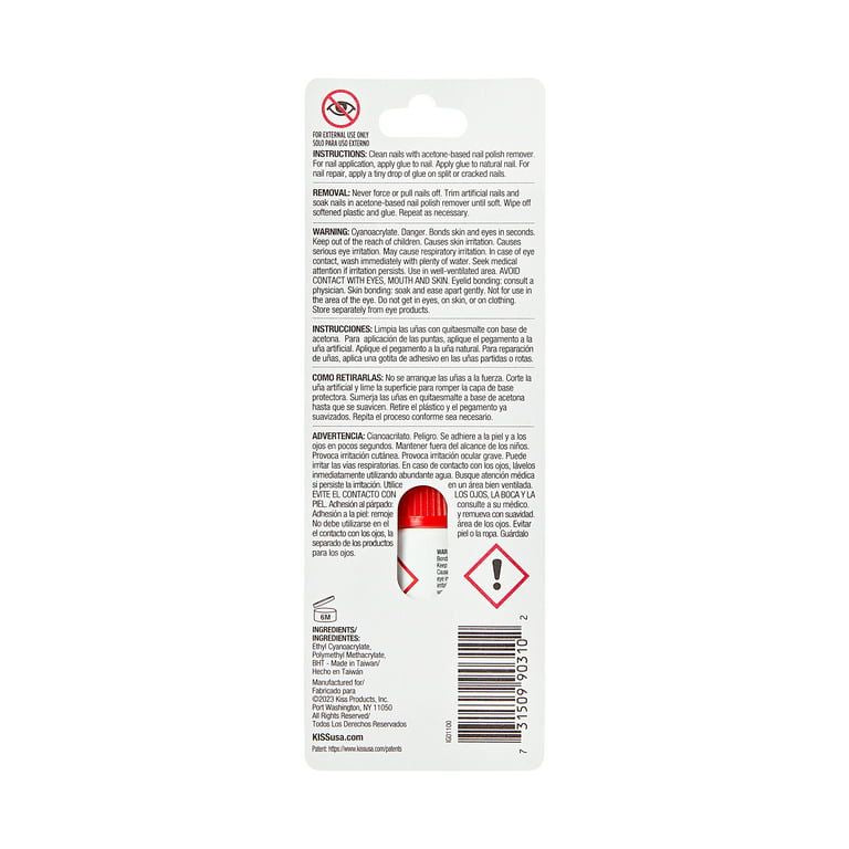 KISS Insta-Glue Quick Bond Super Strength Nail Adhesive, 0.10 Oz. EasyOptionXY LLC