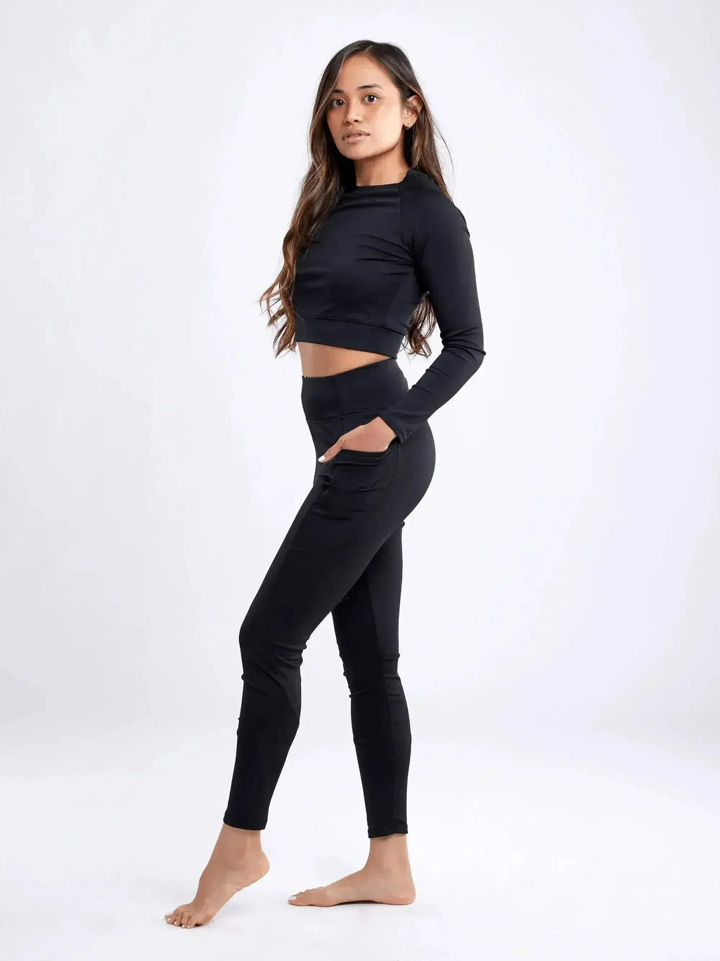 Long-Sleeve Crop Top - SJB-DIAMOND ELITES