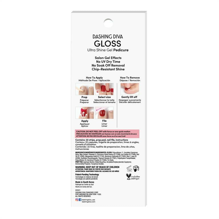 DASHING DIVA GLOSS PEDI BEACHCOMBER EasyOptionXY LLC