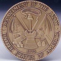 US Army Solid Brass Attachable Medallion for Flag Cases & Pedestals & Shadow Boxes The Military Gift Store