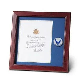 Aim High Air Force Medallion Presidential Memorial Certificate Frame, 8 by 10-Inch The Military Gift Store