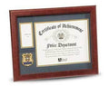 Police Department Medallion Certificate and Medal Frame, 8 by 10-Inch The Military Gift Store