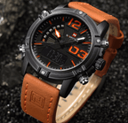 Men's Multifunction Digital Analog Waterproof Watch With Alarm And Automatic Time Zones Unique Design Excellent Gift - SJB-DIAMOND ELITES