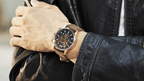 Mens Waterproof Sport Watch With Chronometers Day View And Cross-Matte Background Modern Man Watch Stevvex