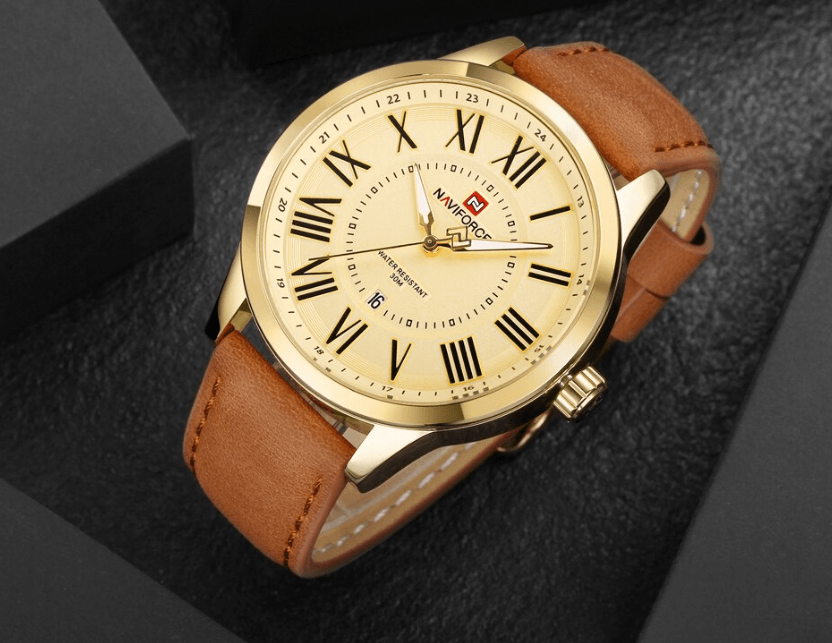 Universal Waterproof Watch With Details Of Great Design  Numbers And Date Display Perfect Gift - SJB-DIAMOND ELITES