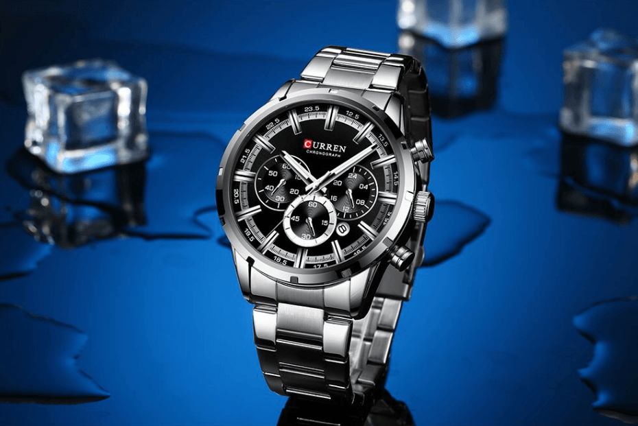 Men's Sports  Waterproof Stainless Steel Watch With Chronometers And Special Date Display Unique Design Perfect Gift Stevvex