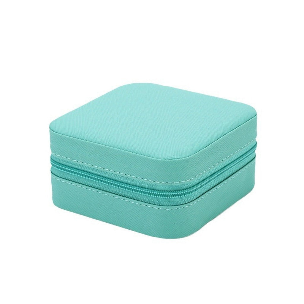 Jewelry storage box, storage box portable zipper case, travel jewelry stud earrings pu jewelry - SJB-DIAMOND ELITES