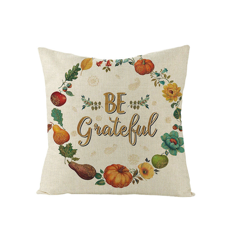 Linen Cushion  Office Sofa Cushion Cover Pi-Mart
