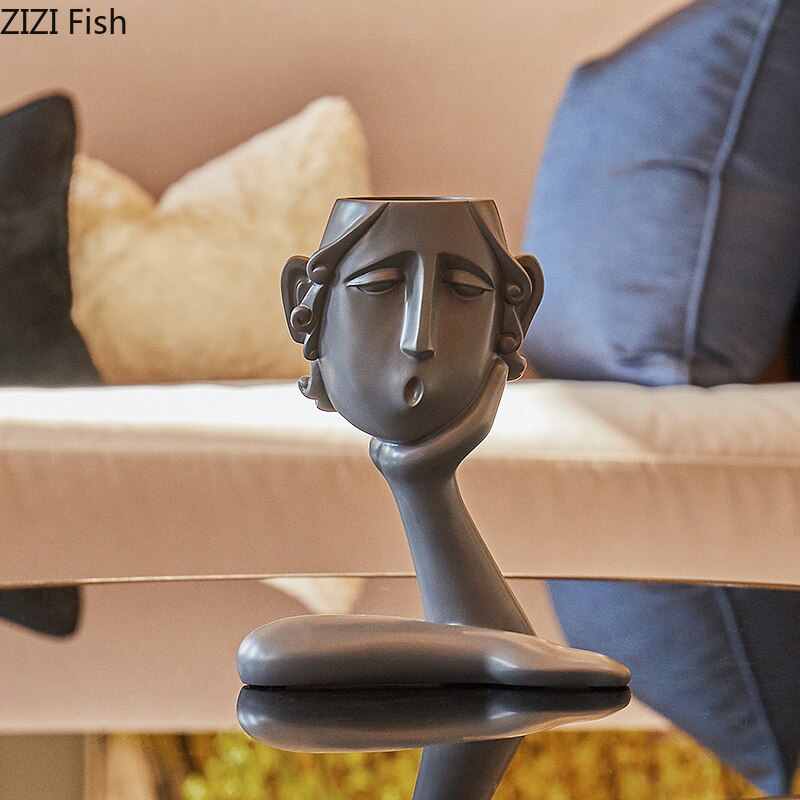 Abstract Figure Statue Vases - SJB-DIAMOND ELITES