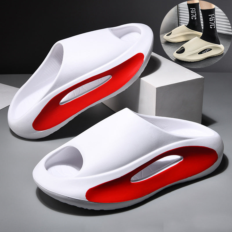 Ins Slippers Women Men Peep Toe Slipper Summer Hollow Unisex Sports Beach Shoes Pi-Mart