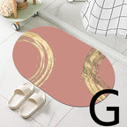 Diatom Mud Bathroom Door Non-slip Absorbent Floor Mat Pi-Mart