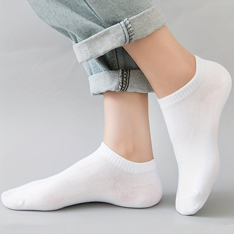 15 Pairs Unisex Low Cut Socks - Fashionable Solid Colors, Ultra-Soft & Featherweight - Ideal for Everyday Wear, Versatile Ladies & Gents Stockings & Hosiery Value Pack Lootquake LLC