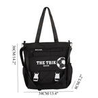 Large capacity tote bag, student cute high school tote bag, tote shoulder bag