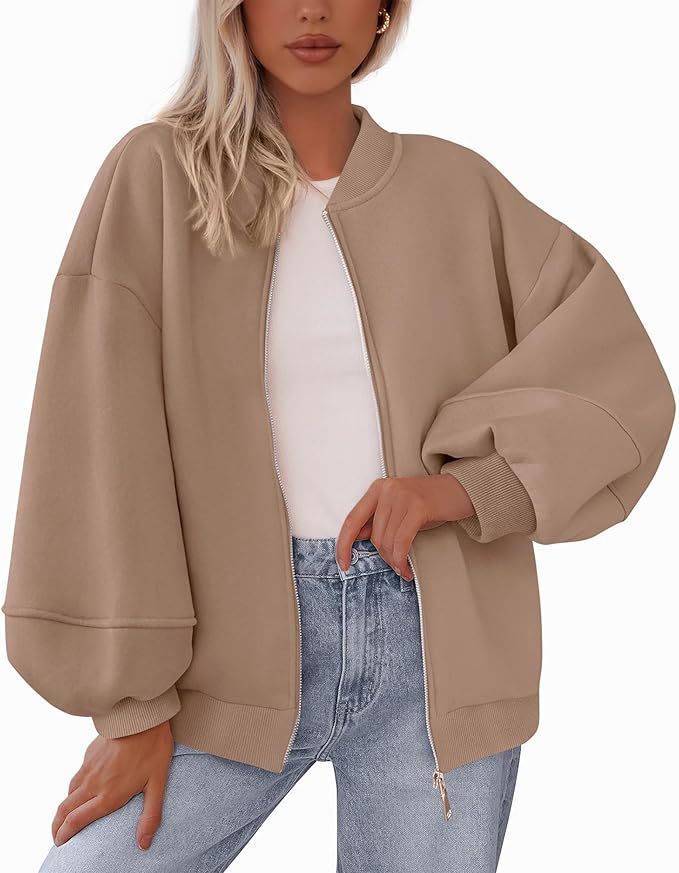 Zip Sweatshirt Jacket Casual Long Sleeve Pilot Coat Pi-Mart