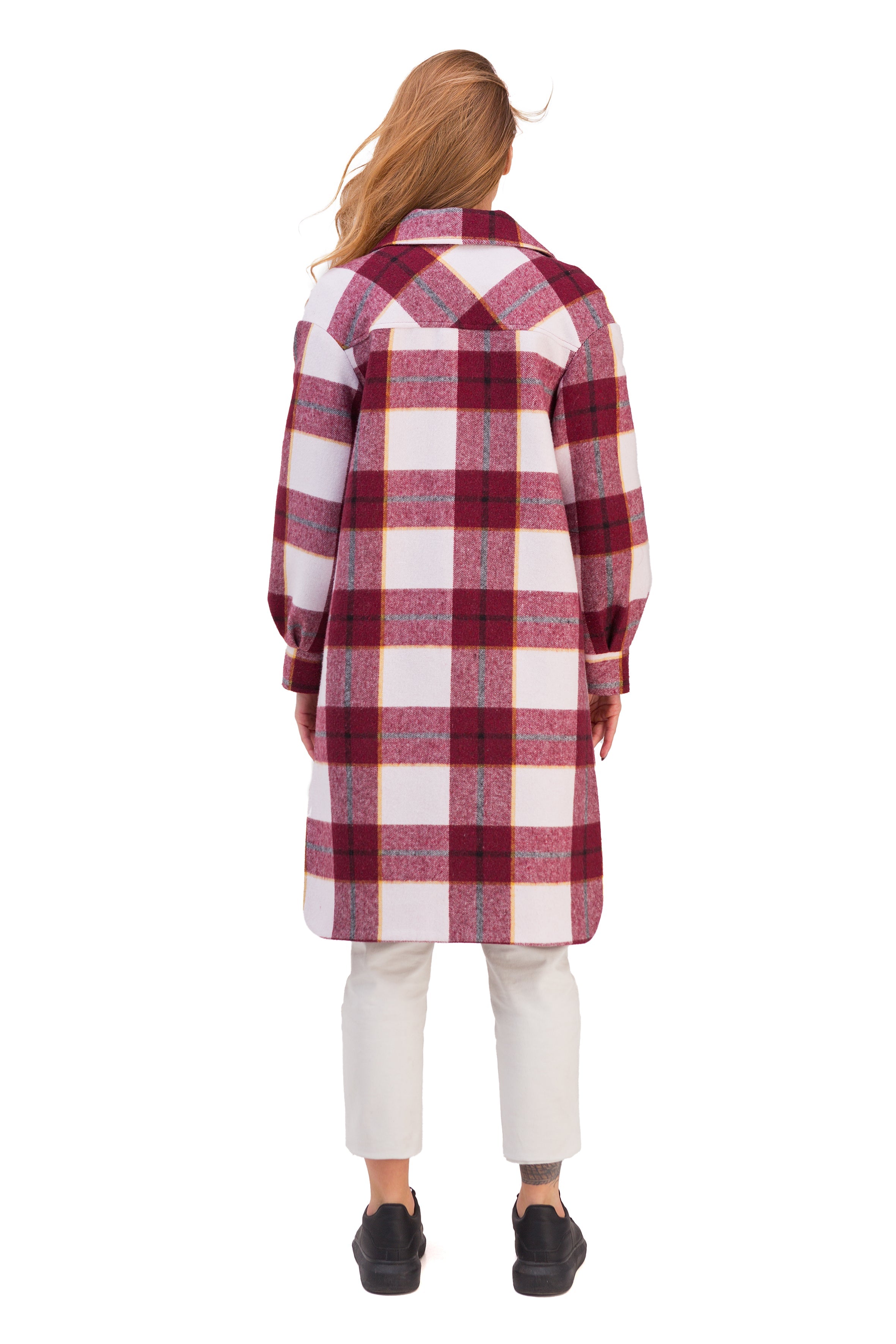Eva Classic Wool Blend Shirt-Coat - SJB-DIAMOND ELITES