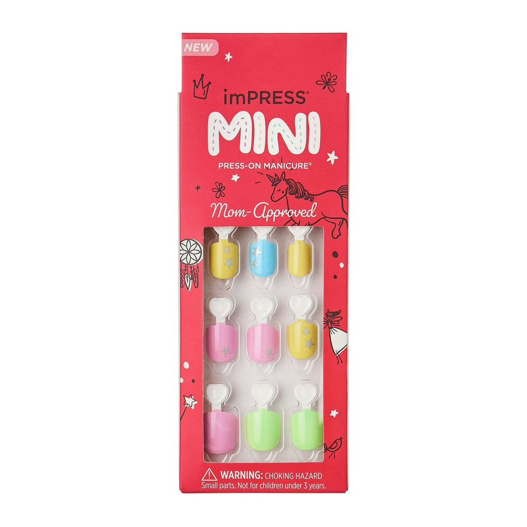 KISS imPRESS MINI Press-on Manicure, Besties, Short EasyOptionXY LLC