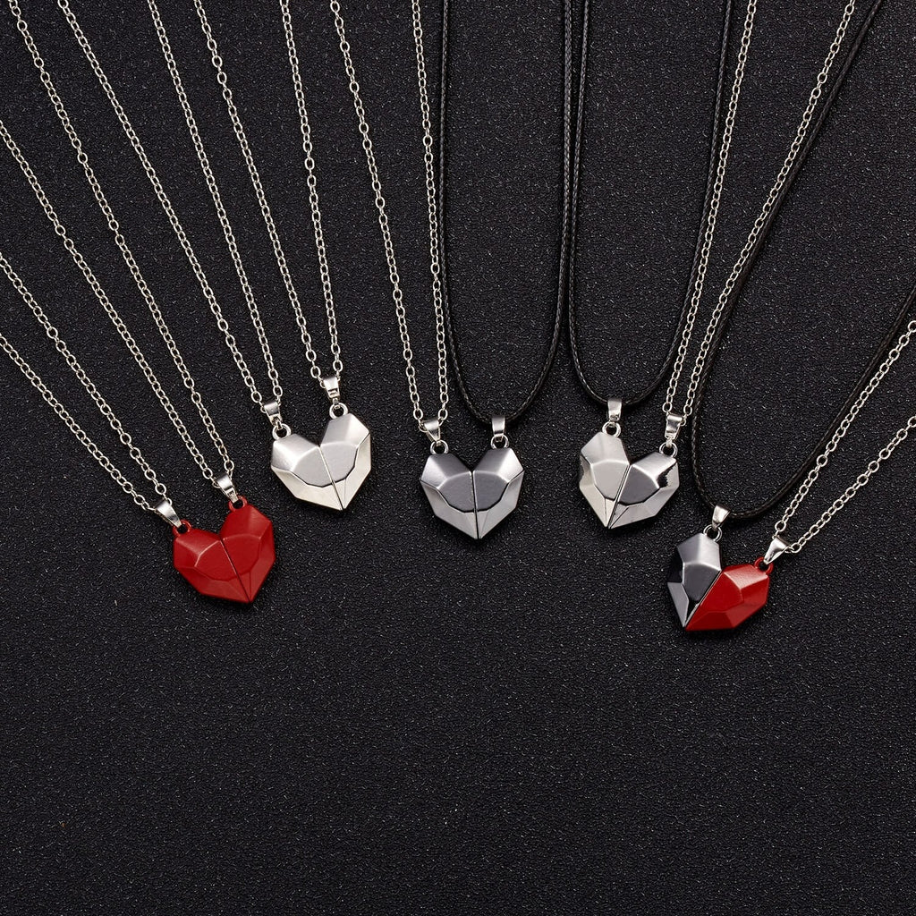 Korean Fashion Magnetic Couple Necklace Pi-Mart
