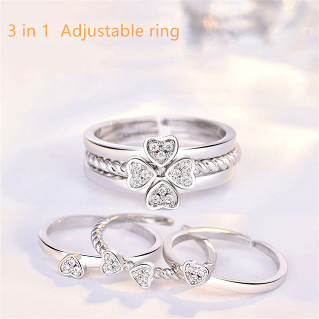 Rotating Four-Leaf Ring - SJB-DIAMOND ELITES