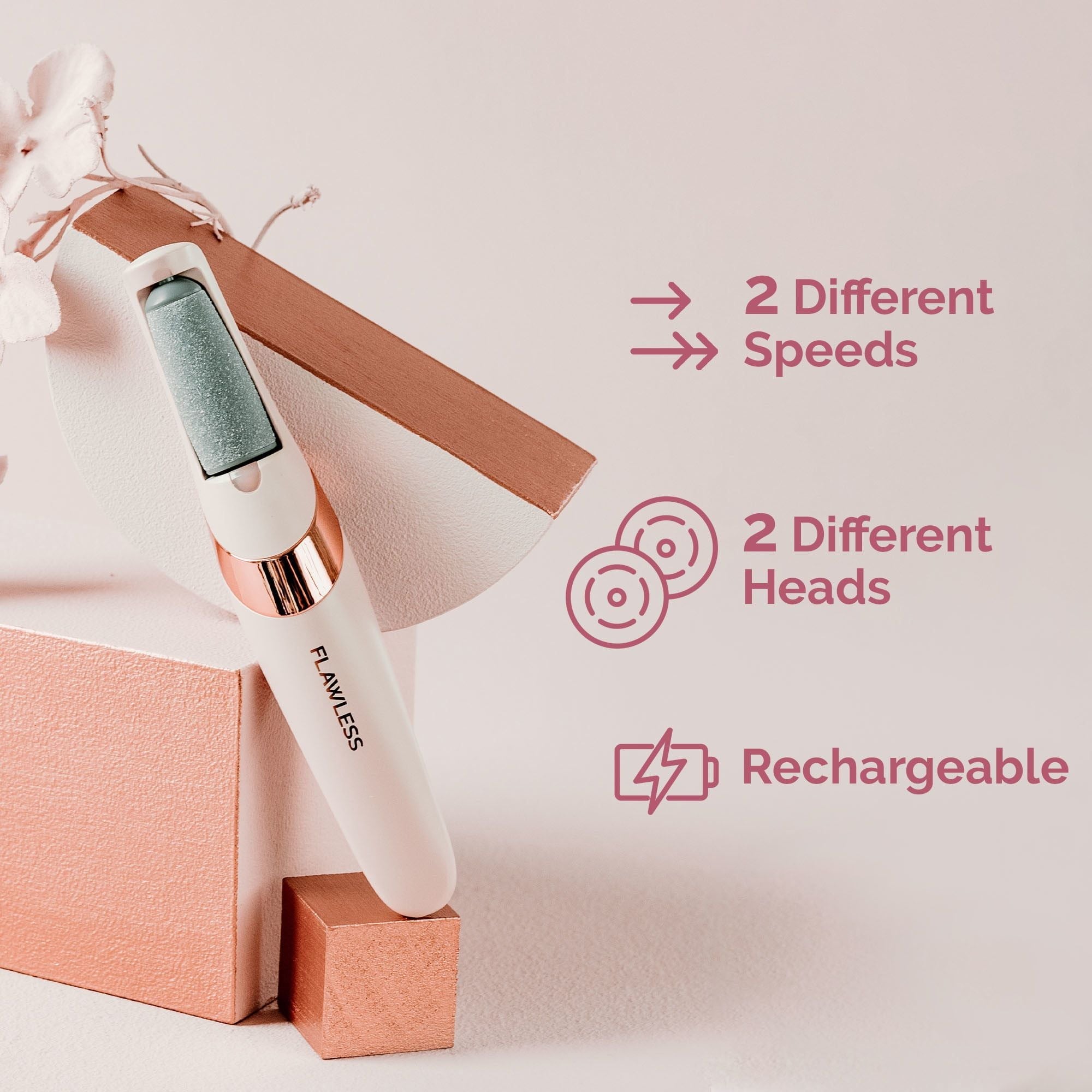 Finishing Touch Flawless Pedi Electronic Tool File and Callus Remover, Pedicure EasyOptionXY LLC