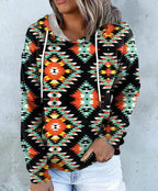 Women's New Burst Print Sweatshirt Pi-Mart