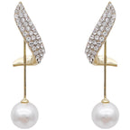New Trendy High-end Earrings Retro Light Luxury Simple Earrings