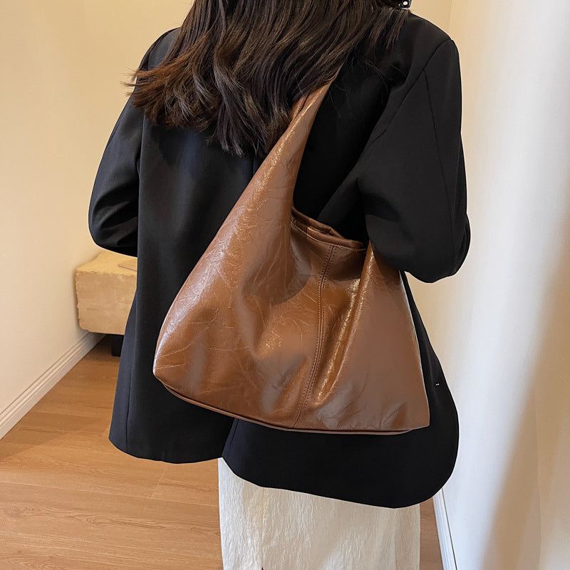 2pcs Composite Bag Fashion Shoulder Bag With Clutch Bag Casual Commuting Large Capacity Hobo Tote Bags Women Pi-Mart