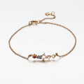 Sterling Silver 14K Gold Plated Zircon Bracelet