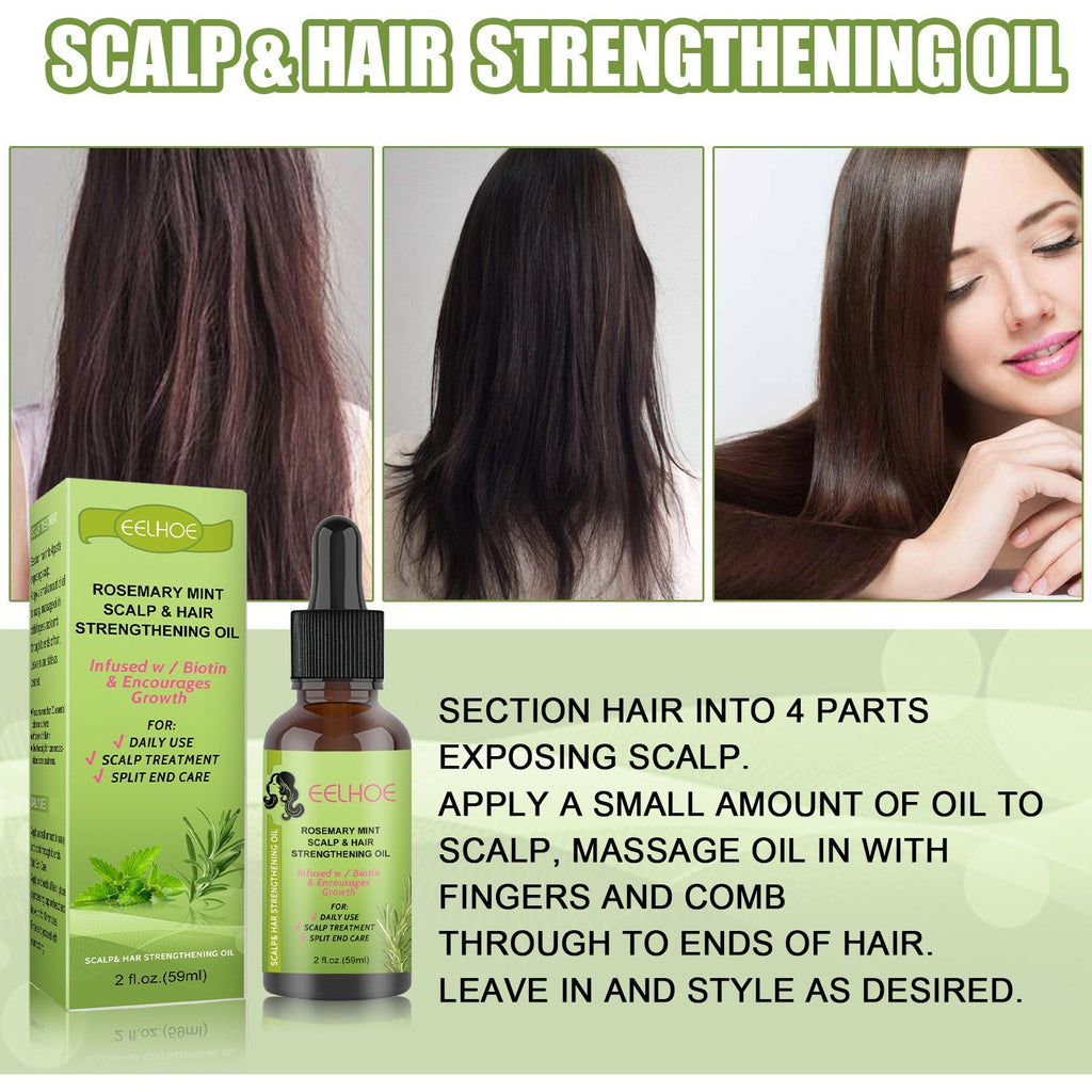 Rosemary Mint Hair Growth Fluid Scalp Massage Lootquake LLC