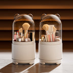 Makeup Rotating Dustproof Makeup Brush Eye Shadow Desktop Eyebrow Pencil Eyeliner Storage Bucket Pen Holder