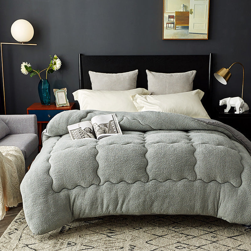 Australian lamb wool winter quilt thickened warm quilt Pi-Mart