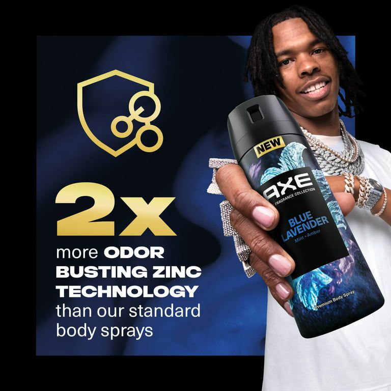 Axe Fine Fragrance Collection Premium Deodorant Body Spray for Men Blue Lavender, 4 oz EasyOptionXY LLC