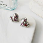 Irregular Heart Stud Earrings Pi-Mart
