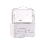 Double Door Dust Cover Makeup Storage Box Cosmetic Organizer Pi-Mart