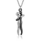 Love Hug Necklace Unisex Men Women Couple Jewelry Simple Temperament Clavicle Chain Valentines Day Lover Gift Pi-Mart