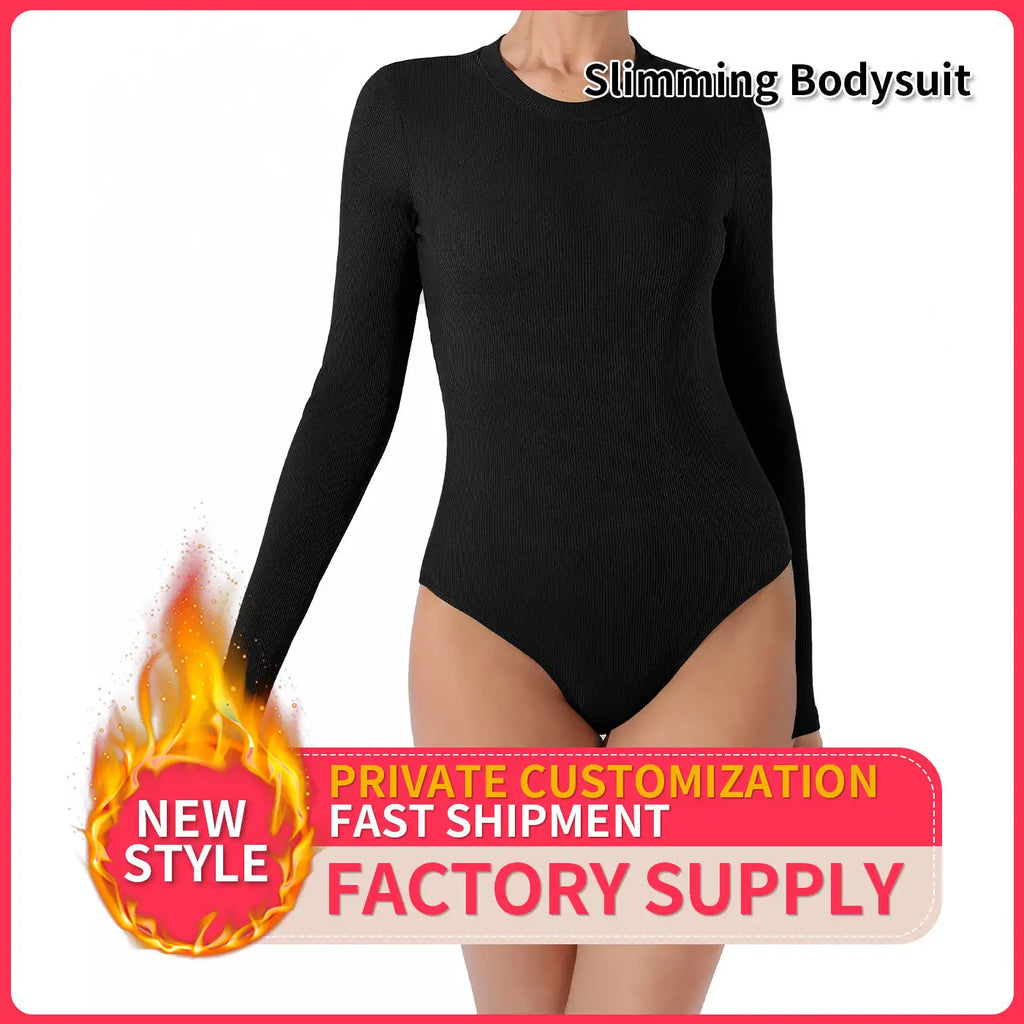 Women's Fashion Simple Solid Color Bodysuit - SJB-DIAMOND ELITES