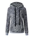 Leopard Print Pocket Hoodie Pi-Mart