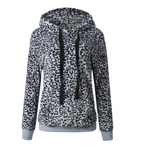 Leopard Print Pocket Hoodie Pi-Mart
