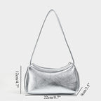 Silver small shoulder bag Design Underarm Bag, Bag Women's Summer Temperament Versatile Shoulder Bag  Hobo Handbag - SJB-DIAMOND ELITES