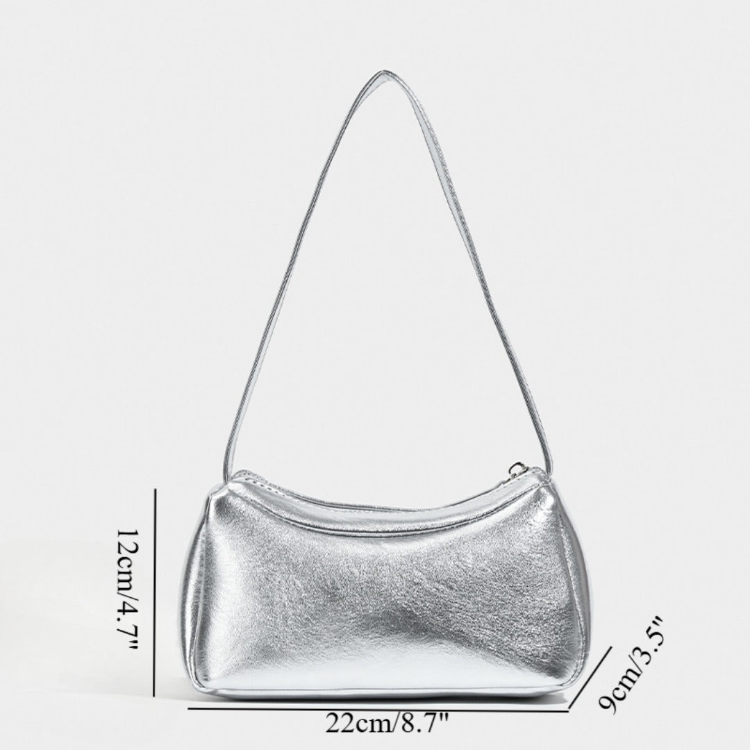 Silver small shoulder bag Design Underarm Bag, Bag Women's Summer Temperament Versatile Shoulder Bag  Hobo Handbag - SJB-DIAMOND ELITES