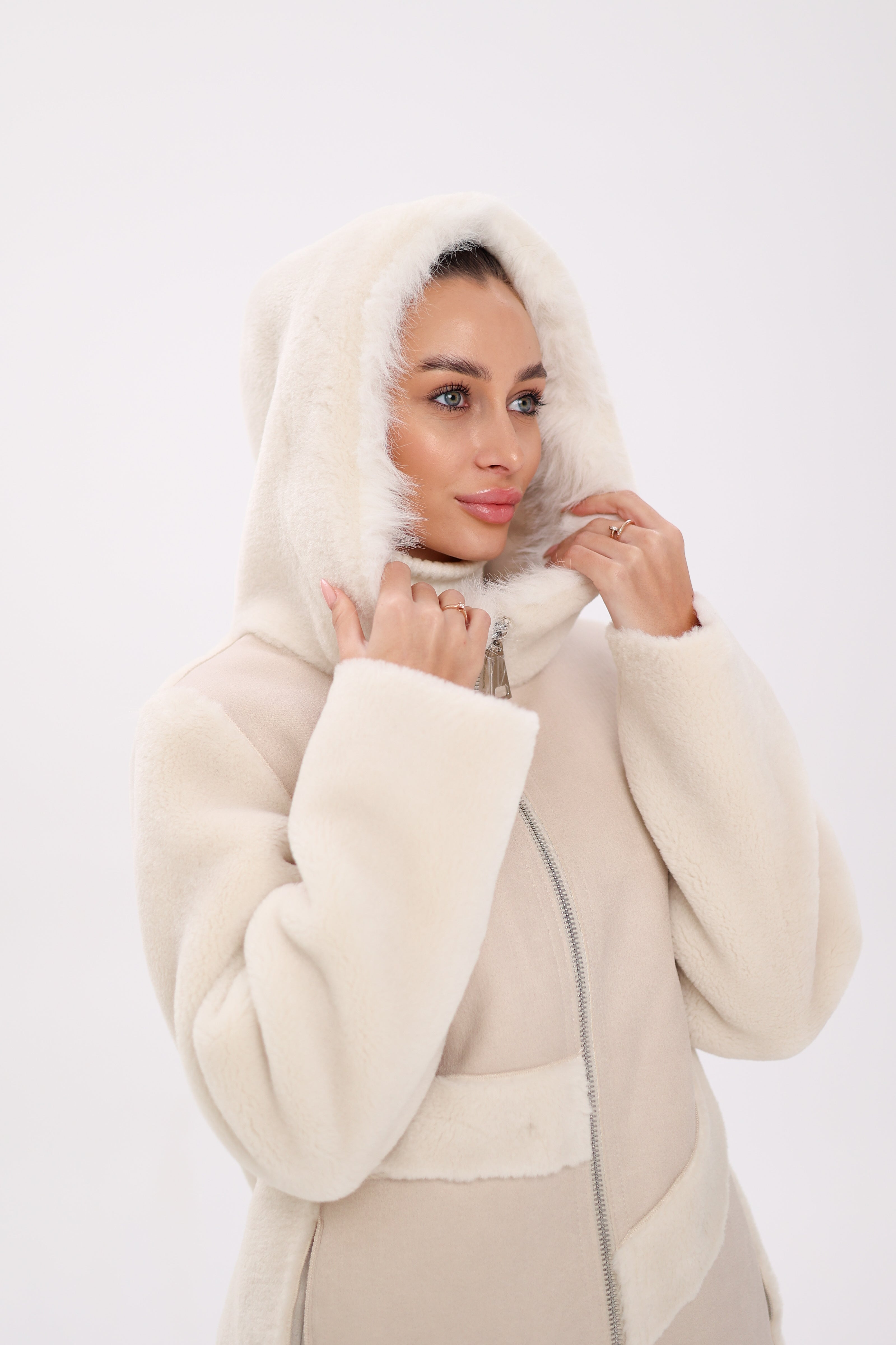 ⇆ Reversible Hooded Wool Blend Jacket - SJB-DIAMOND ELITES