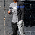 European And American Multi-color Long Sleeve Casual Sports Men Suit Lootquake LLC