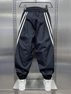 Men's Plus Size Side Striped Loose Fit Joggers